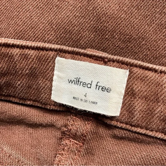 Aritzia Wilfred Free Melina Cognac Cotton Pants size 4 - Picture 7 of 7